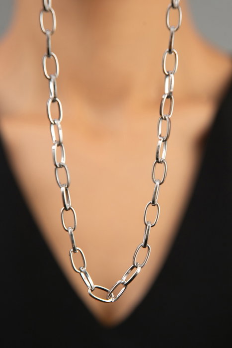 Heliophilia Silver CK9328 Collar de Metal Plata